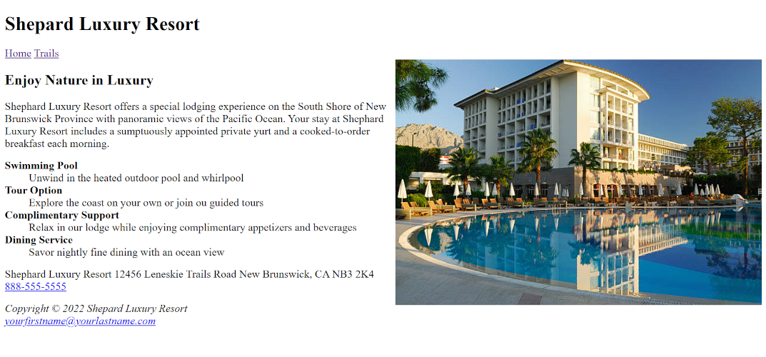 Thumbnail of Lab 1 home page.