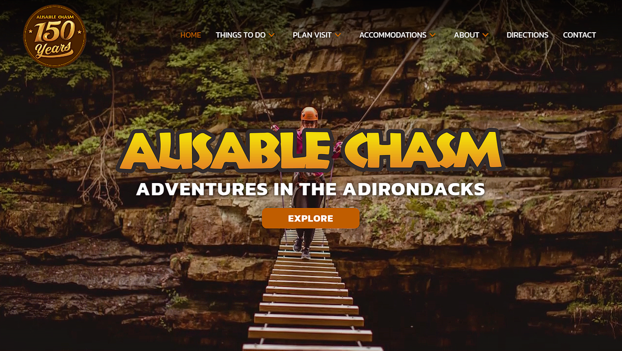 Ausable Chasm's website